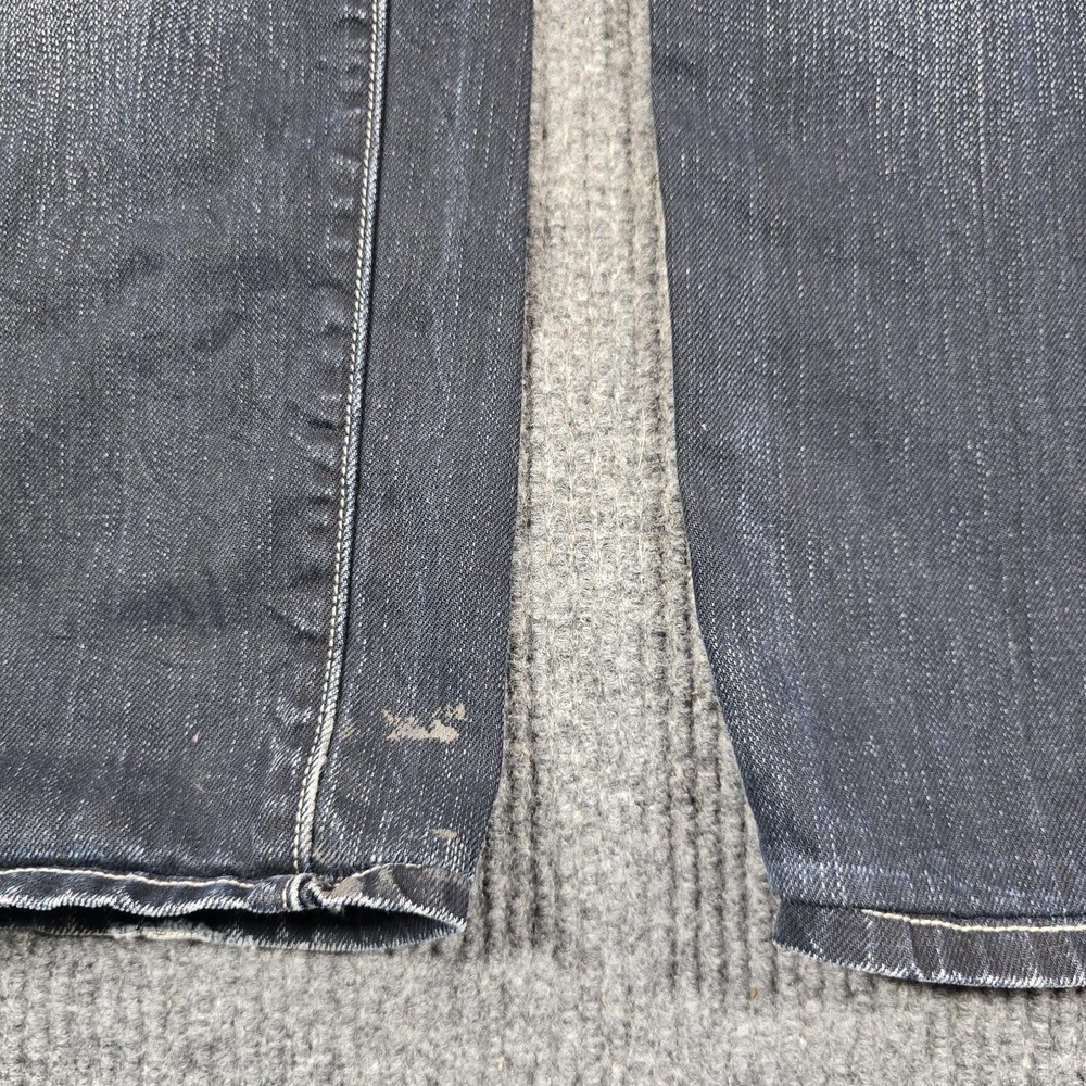 Guess Jeans Mens 30 Blue‎ Medium Wash Rebel Regular Straight Denim Distressed - Picture 12 of 16